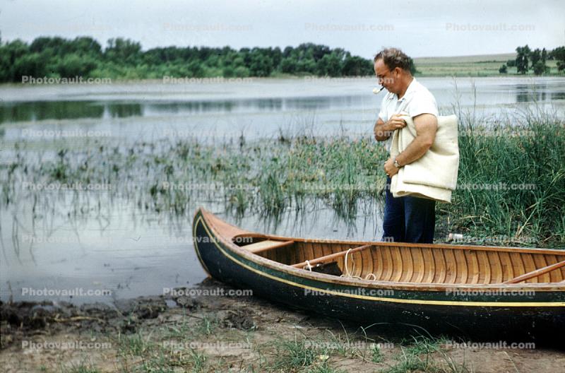 fishermen, man, Canoe
