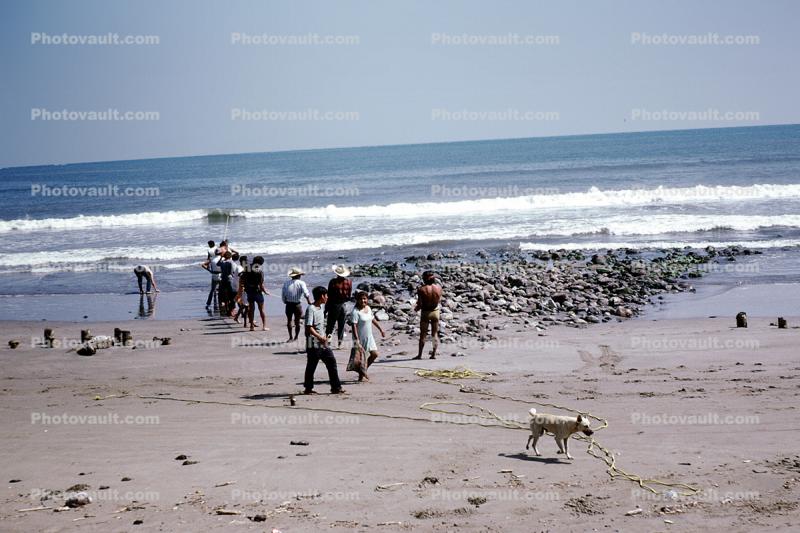 Beach, Sand, Waves, Ocean, Mexico, 1974, 1970s