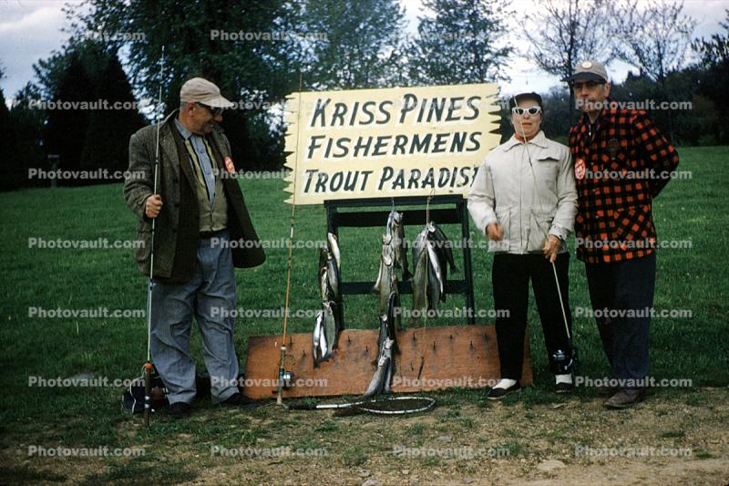 Kriss Pines Fishermen's Trout Paradise, Lehighton, Pennsylvania, 1959, 1950s