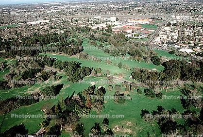 Golf Course, trees, green, Sacramento, California