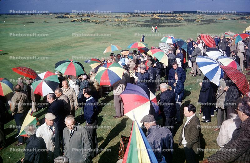 Golf Tournament, Parasols, umbrellas, Scotland