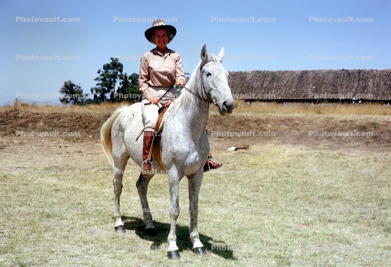 Riding Pants, Boots, Horse, Saddle, Woman, 1950s
