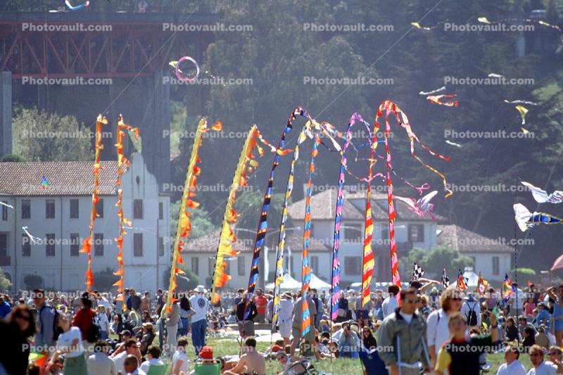 6th May 2001, People, Crowds, Buildings, Opening Day, Crissy Field, Celebration