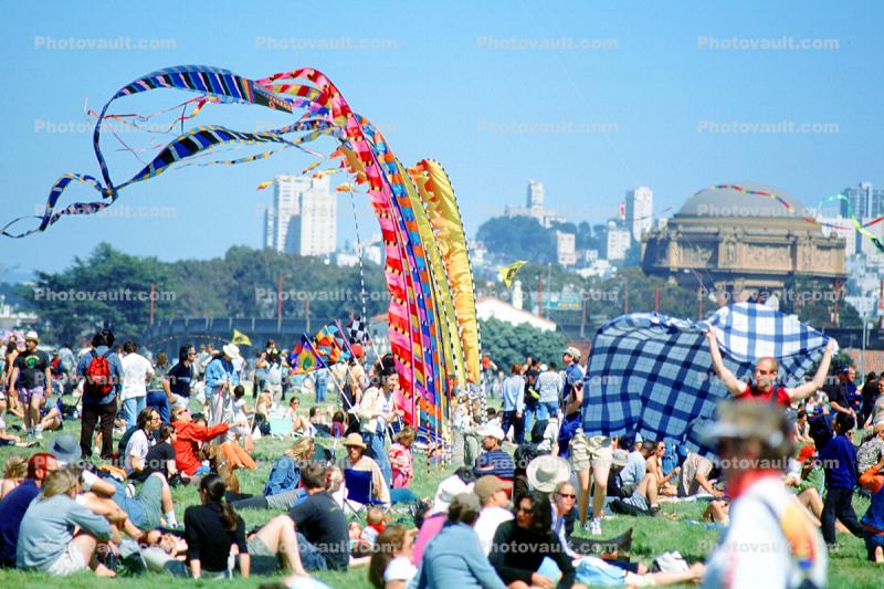 Wind, Windy, Crowds, People, Opening Day, Crissy Field, Celebration, 6th May 2001