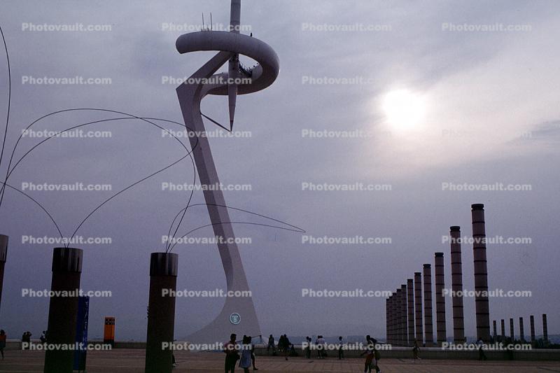 Santiago Calatrava Momument, Holding the Olympic Torch, sculpture