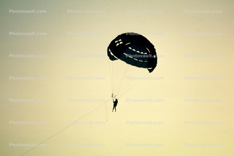 Parasailing, Parachute Canopy, Sunset, Cancun Mexico