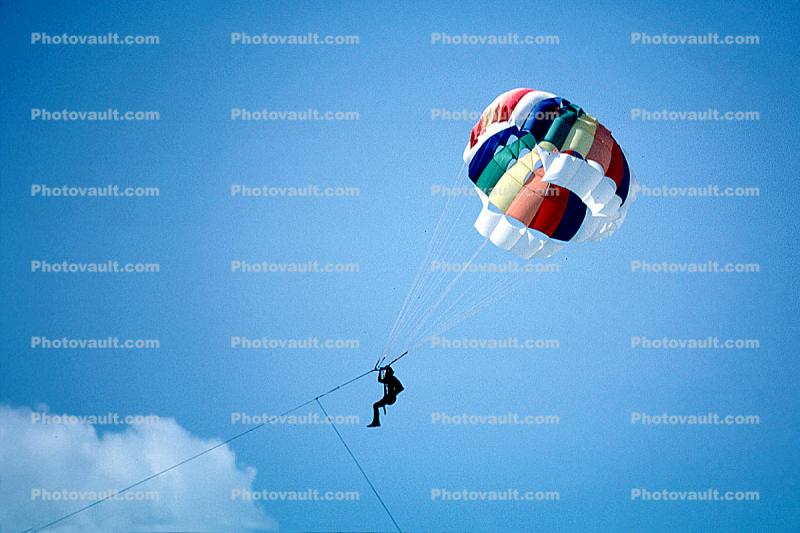 Parasailing, Parachute Canopy, Cancun Mexico