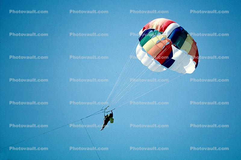 Parasailing, Parachute Canopy, Cancun Mexico