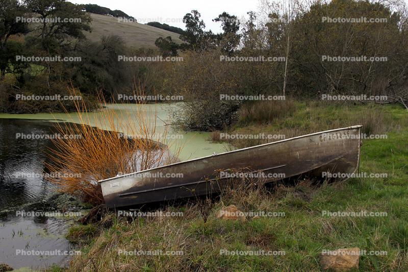 Boat, Pond, Two-Rock, Sonoma County