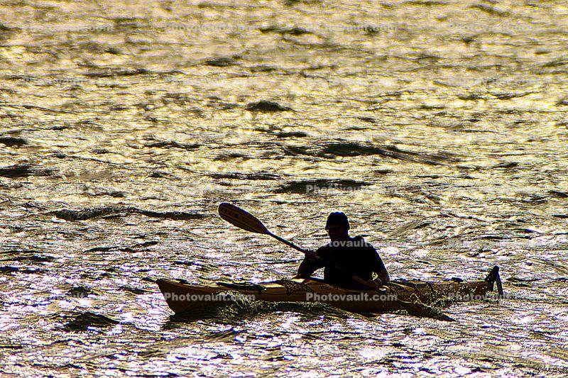 Kayak in the golden sunshine