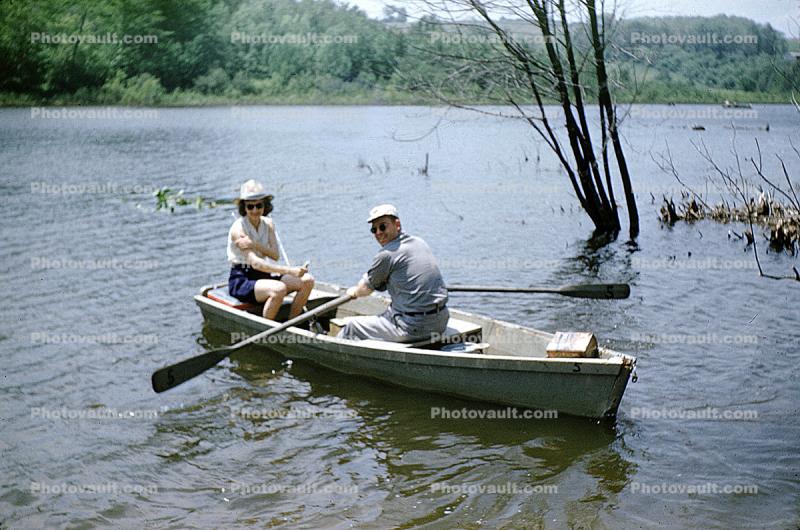 Man and Woman on a Rowboat, 1950s
