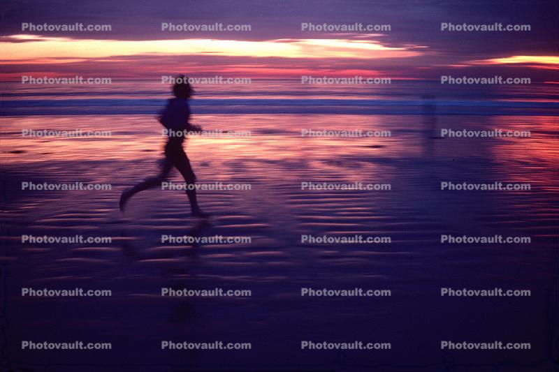 Lane Runner on the Beach, early morning