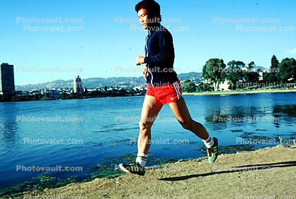 Asian Male Runner, Lake Merritt