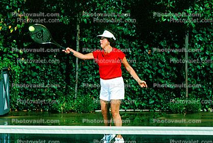 Woman Playing Tennis