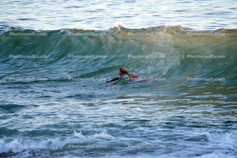 Scim Board Surfer, Wave at the Shore, Shoreline