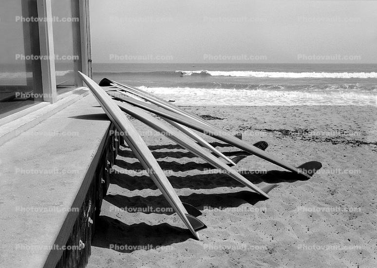 Surfboards, Malibu Colony, landmark, 1970s