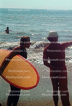 Beach, Surfboard, Pacific Palisades, California, Surfer, 1970s