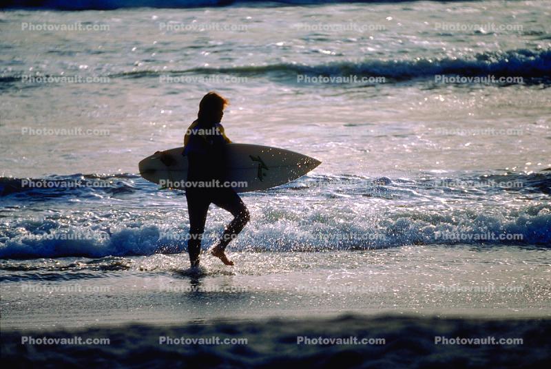 Oceanside, Carlsbad, California, Surfer, Surfboard