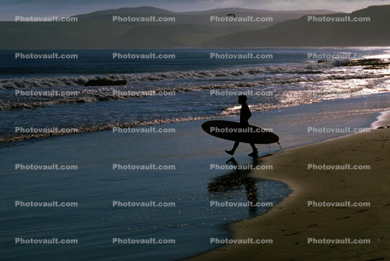 Drakes Bay, Surfboard, Surfer