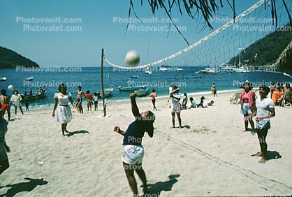 Ball, Net, Beach, Pacific Ocean, Sandy