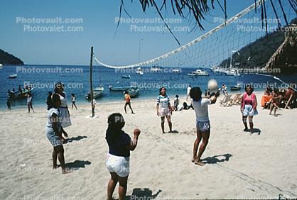 Ball, Net, Beach, Pacific Ocean, Yelapa, Mexico