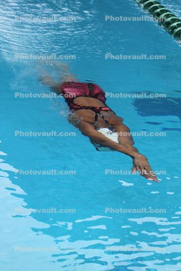 Girl, Underwater, Pool, Diving