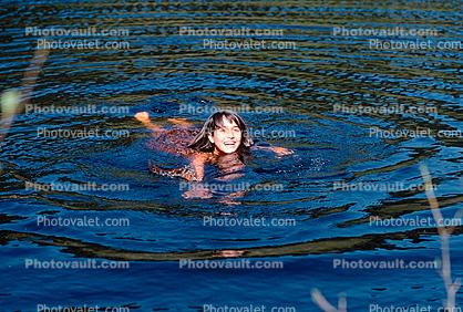 Vision Lake, Point Reyes, Swimming Girl