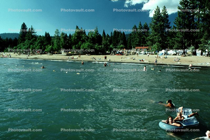 Water, Air Mattress, Kings Beach, Lake Tahoe, North Shore, Floating