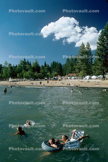 Lake Tahoe, Kings Beach, North Shore, airmatress, Water, Air Mattress, Floating
