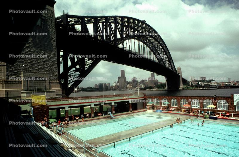 Swimming Pool, Sydney Harbor Bridge, Pool, Steel Through Arch Bridge