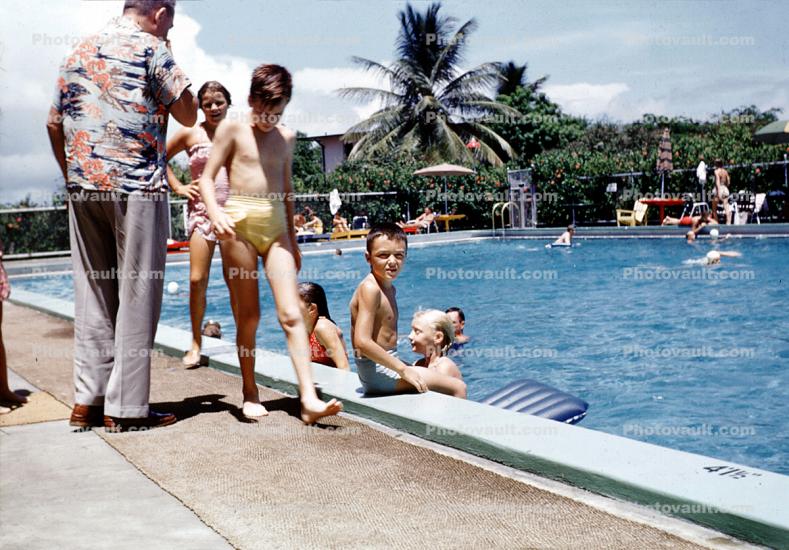 Swimming Pool, Summer, San Juan, Puerto Rico, 1950s