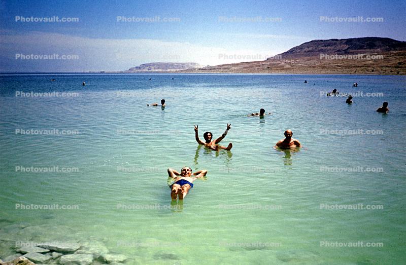 The Dead Sea, Floating, Endorheic Lake, Ein Gedi, 1972, 1970s