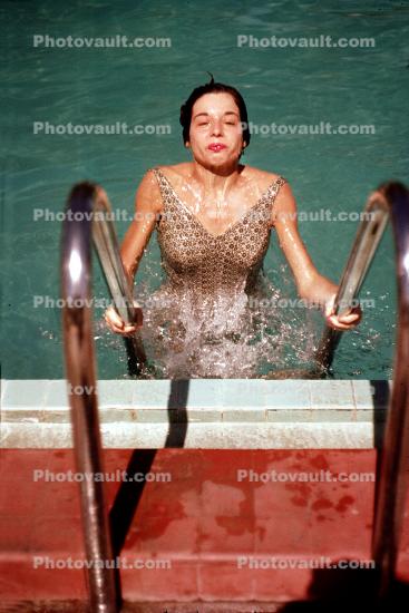 Woman, Swimming Pool, 1950s