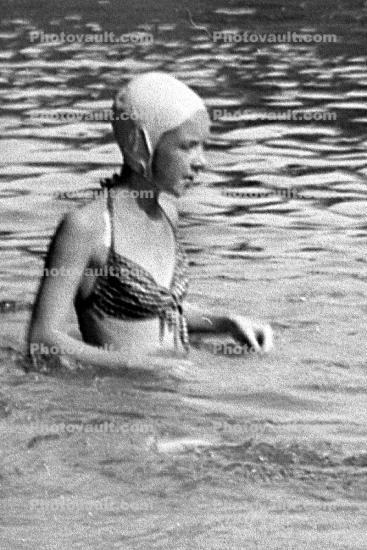 Swimcap, Lake, River, Nostaligia, Summertime, Summer, 1940s