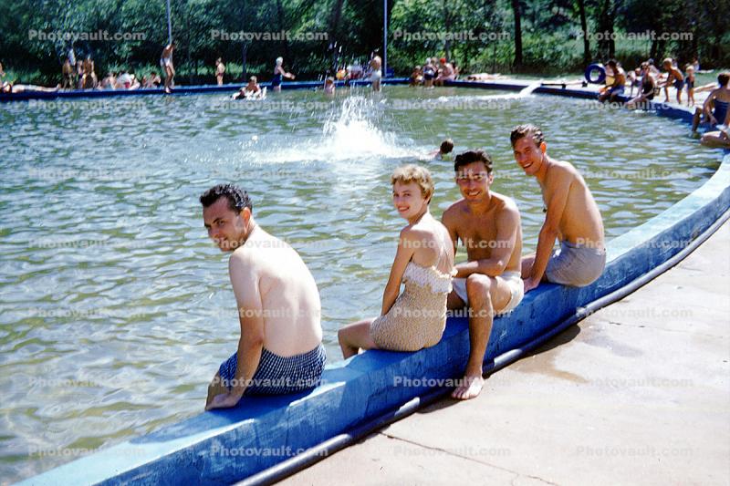 Boys, Girls, Poolside, 1960s
