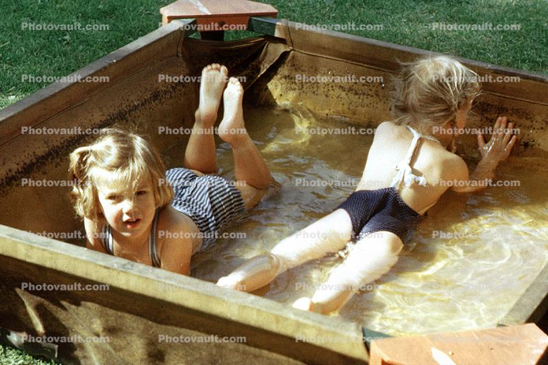 Backyard Swimming pool, Back, 1950s