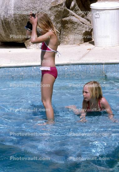 Girls in Hotel Pool, 1960s