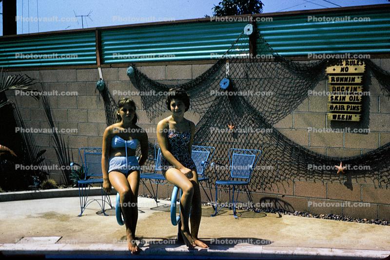 Pool Fun, Girl, 1960s