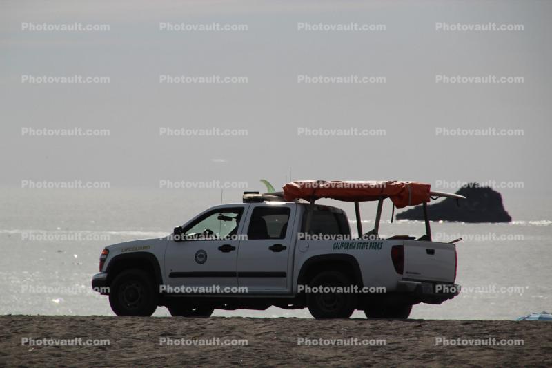 Lifeguard pickup truck
