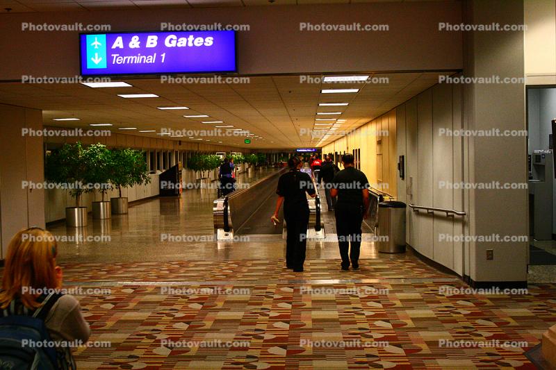 Moving Walkway, Salt Lake City International Airport (SLC), A & B Gates