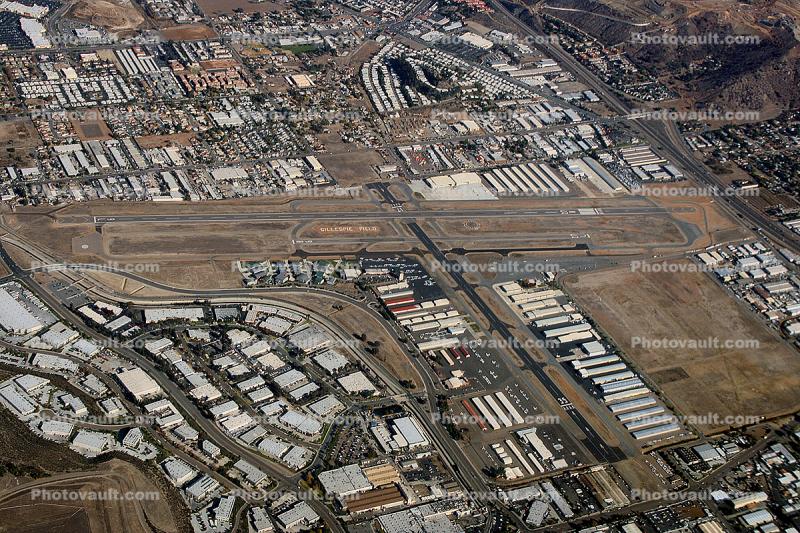 Gillespie Field, warehouses, hangars, El Cajon, San Diego County, California, USA