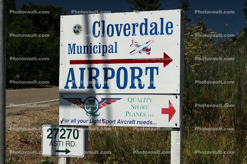 Cloverdale Municipal Airport, Sonoma County, California, USA