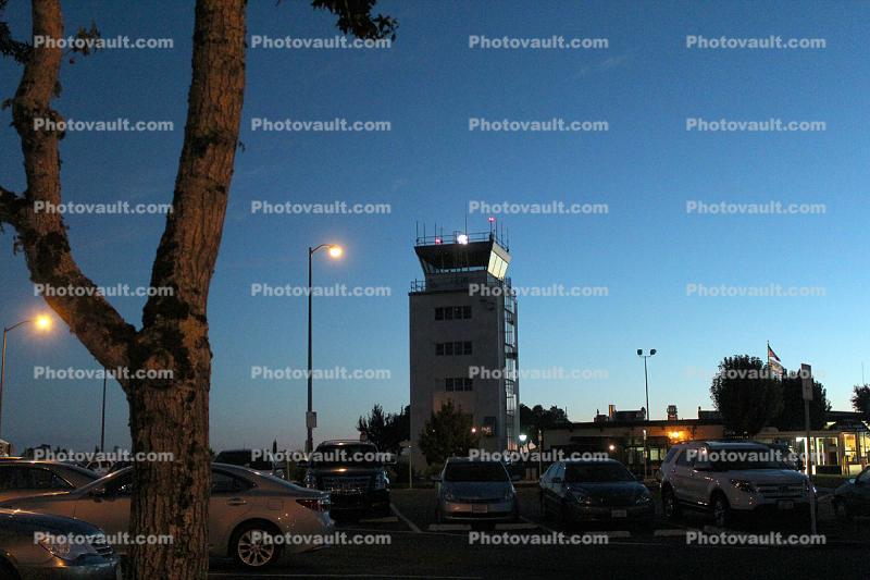 cars, parking, control tower