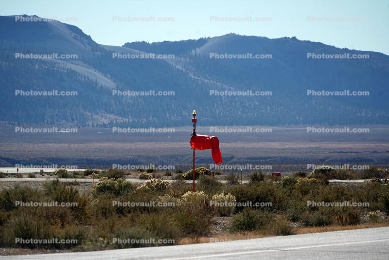 Limp Windsock at Lee Vining Airport, Mono County