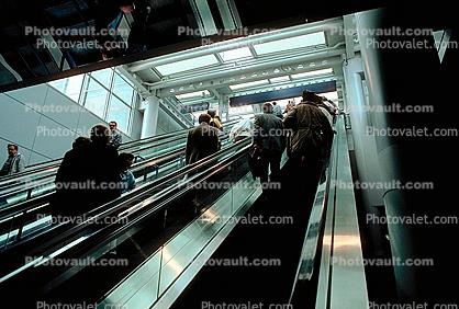 Escalator, Airport Terminal, 1987, 1980s