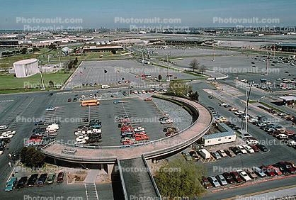 parking Lot, cars, circular ramp, 1988, 1980s