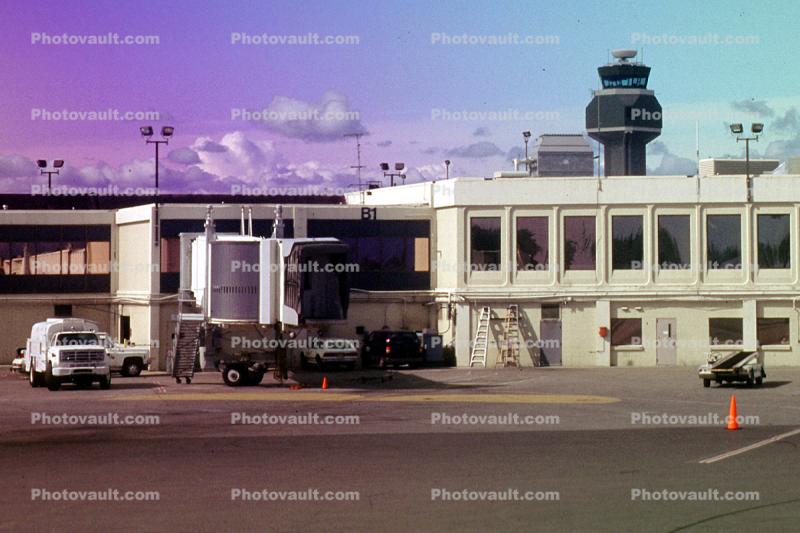 Anchorage International Airport, Anchorage Alaska, (ANC), Control Tower, Jetway, Passenger Terminal, Airbridge