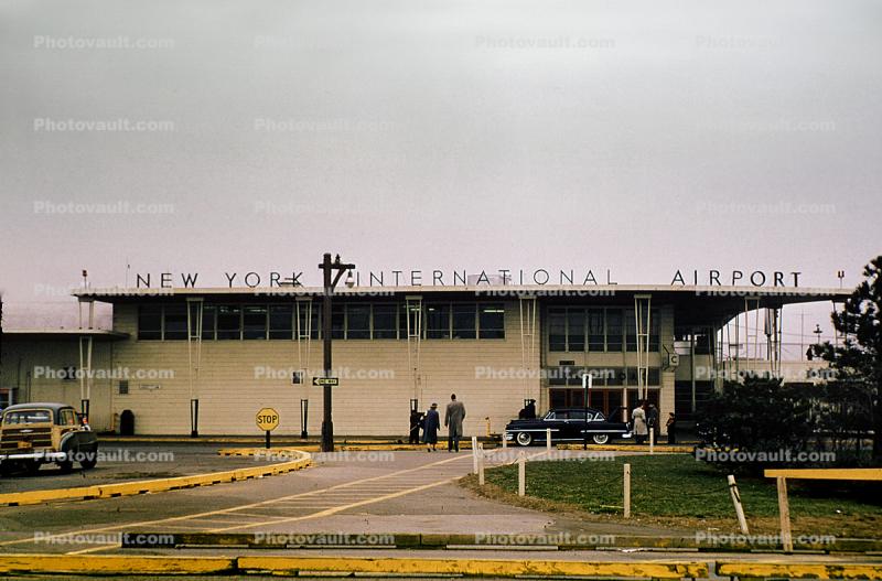 Idyllwild, Terminal, New York International Airport, Cars, Automobile, Vehicles, 1956, 1950s