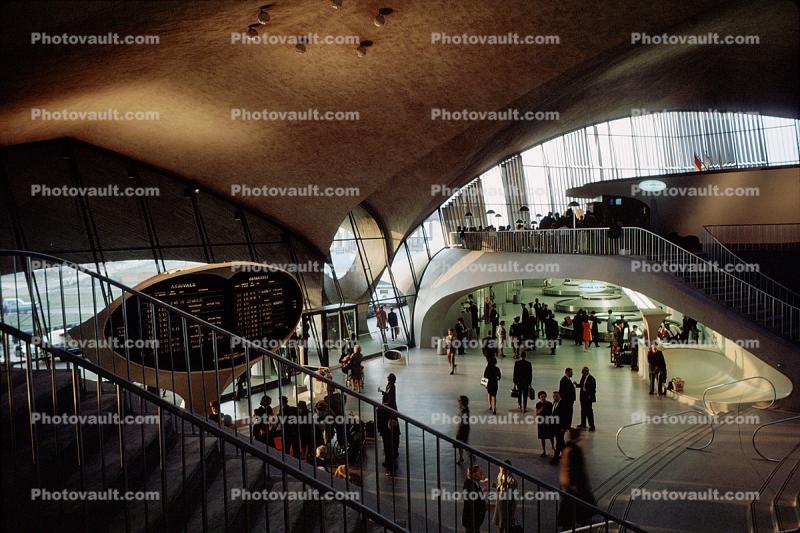 Interior, Inside, TWA terminal, 1968, 1960s