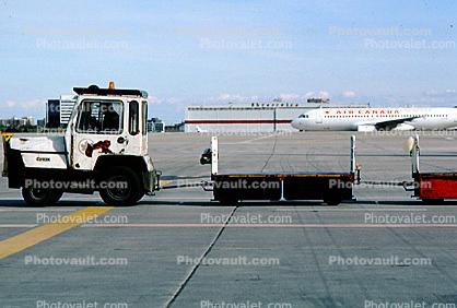 ground personal, carts, baggage tractors